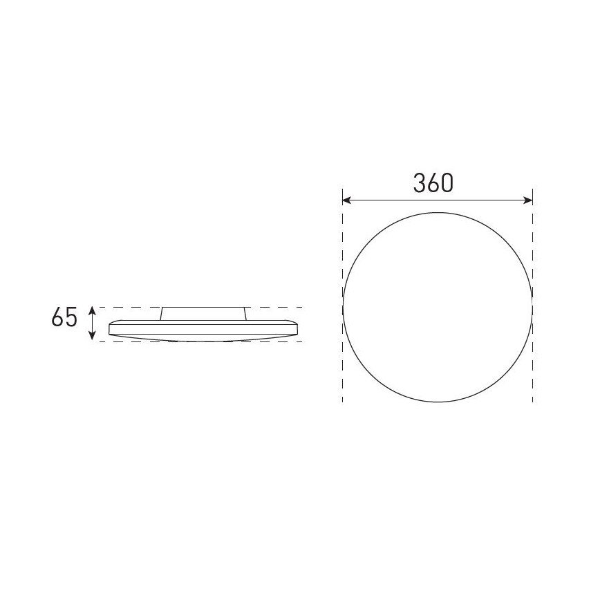 Dimmbare LED-Deckenleuchte für Badezimmer VARIO NOVA LED/13/18W/230V 3000/4000/5700K d 36 cm IP44 weiß