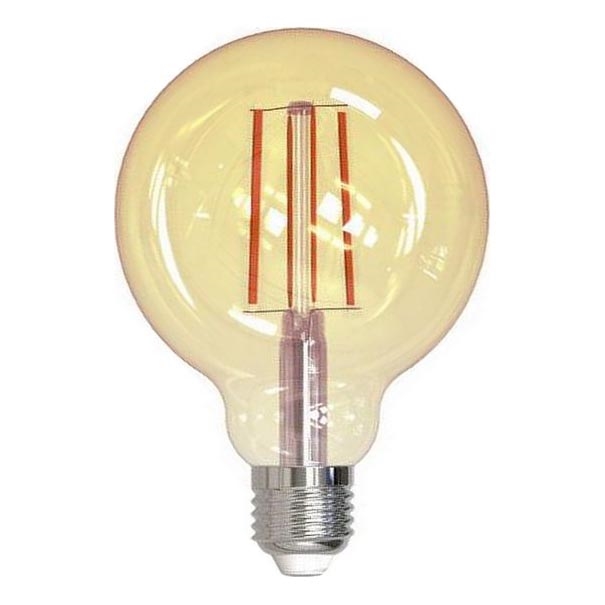 Dimmbare LED-Glühlampe FILAMENT VINTAGE G95 E27/12W/230V 2000K