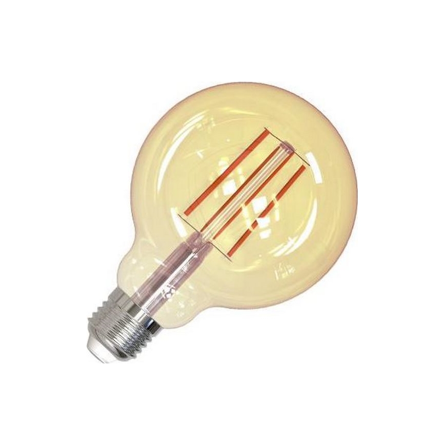 Dimmbare LED-Glühlampe FILAMENT VINTAGE G95 E27/12W/230V 2000K