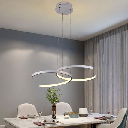 Dimmbare LED-Hängeleuchte an Schnur LED/50W/230V 3000-6500K + Fernbedienung