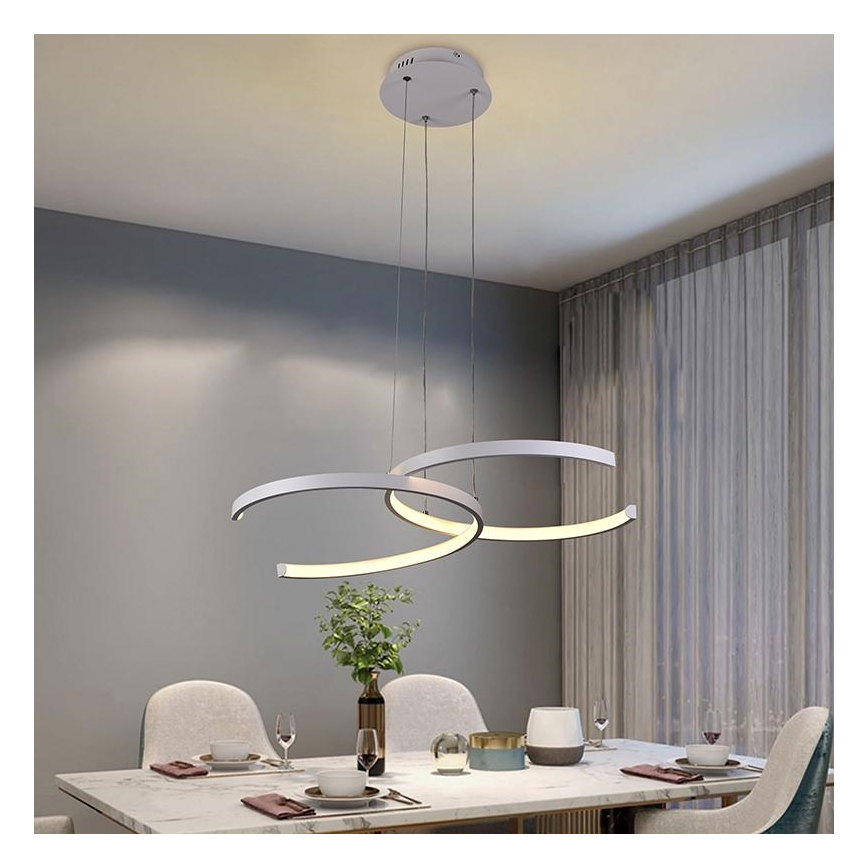 Dimmbare LED-Hängeleuchte an Schnur LED/50W/230V 3000-6500K + Fernbedienung