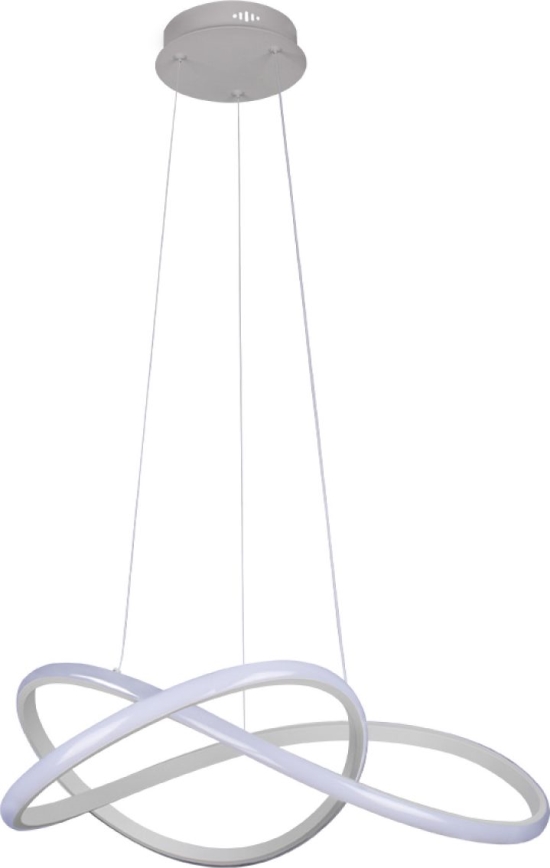 Dimmbare LED-Hängeleuchte an Stahlseil LED/85W/230V 3000-6500K Ø 60 cm + Fernbedienung