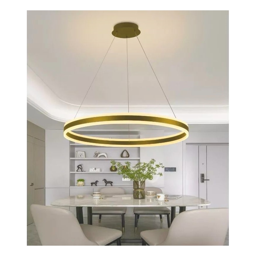 Dimmbare LED-Hängeleuchte LED/110W/230V 3000-6500K d 80 cm + Fernbedienung