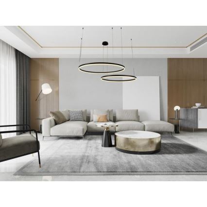 Dimmbare LED-Hängeleuchte LED/128W/230V 3000-6500K d 100 cm + Fernbedienung