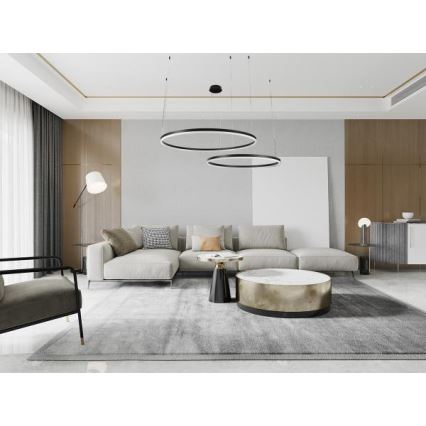 Dimmbare LED-Hängeleuchte LED/128W/230V 3000-6500K d 100 cm + Fernbedienung