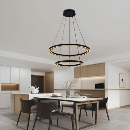 Dimmbare LED-Hängeleuchte LED/130W/230V 3000-6500K d 60 cm + Fernbedienung