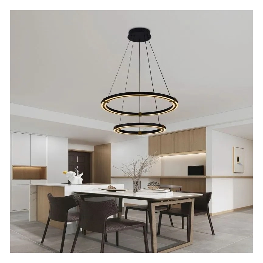 Dimmbare LED-Hängeleuchte LED/130W/230V 3000-6500K d 60 cm + Fernbedienung