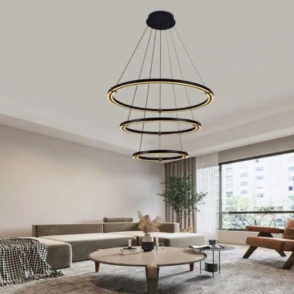 Dimmbare LED-Hängeleuchte LED/235W/230V 3000-6500K d 80 cm + Fernbedienung