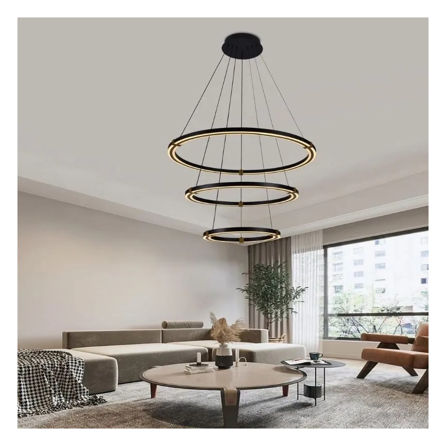 Dimmbare LED-Hängeleuchte LED/235W/230V 3000-6500K d 80 cm + Fernbedienung