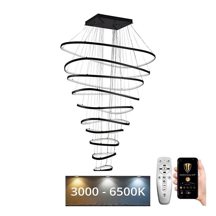 Dimmbare LED-Hängeleuchte LED/370W/230V 3000-6500K d 100 cm + Fernbedienung