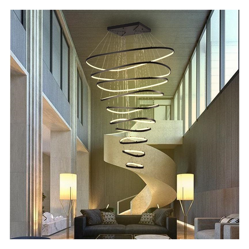 Dimmbare LED-Hängeleuchte LED/370W/230V 3000-6500K d 100 cm + Fernbedienung