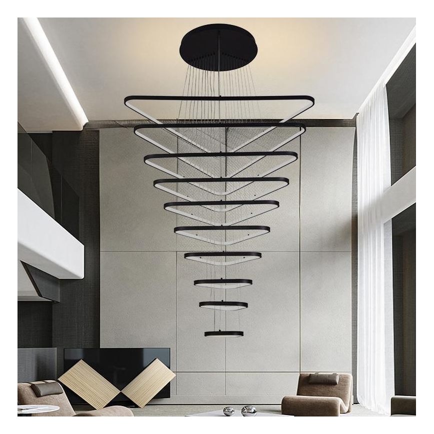 Dimmbare LED-Hängeleuchte LED/385W/230V 3000-6500K d 100 cm + Fernbedienung