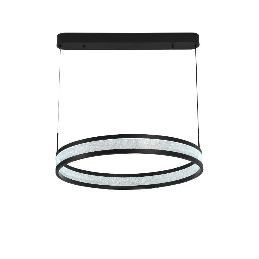 Dimmbare LED-Hängeleuchte LED/45W/230V 3000-6500K d 60 cm schwarz + Fernbedienung
