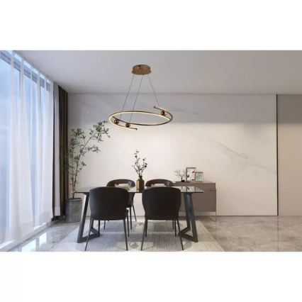 Dimmbare LED-Hängeleuchte LED/50W/230V 3000-6500K d 60 cm + Fernbedienung
