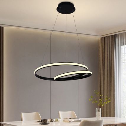 Dimmbare LED-Hängeleuchte LED/65W/230V 3000-6500K d 56 cm + Fernbedienung