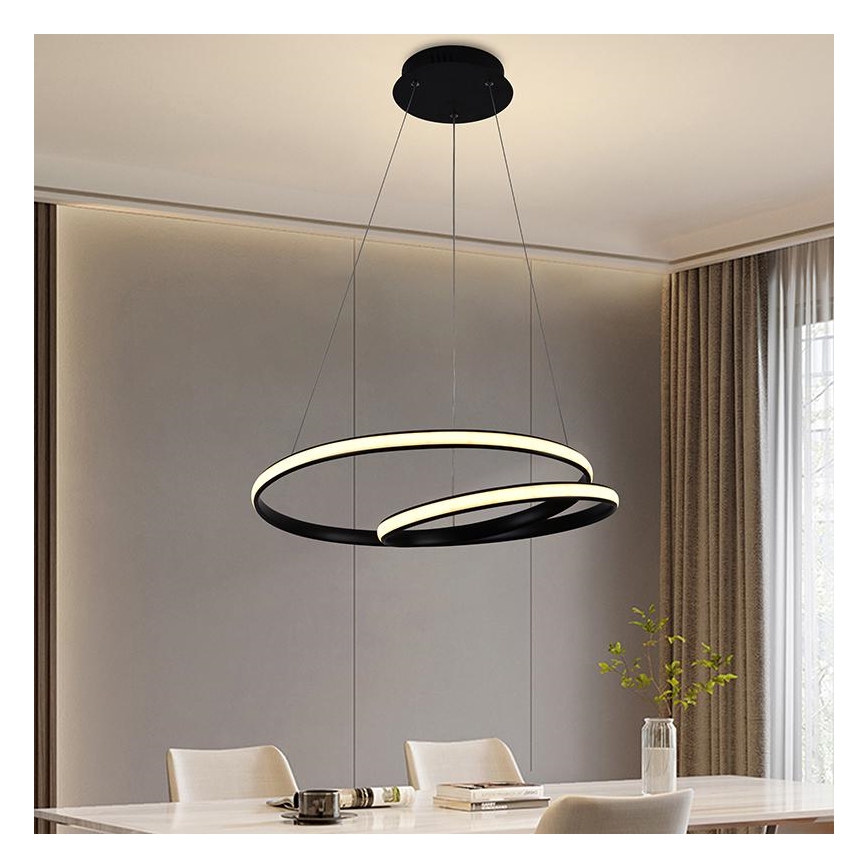 Dimmbare LED-Hängeleuchte LED/65W/230V 3000-6500K d 56 cm + Fernbedienung