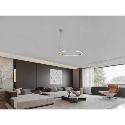 Dimmbare LED-Hängeleuchte LED/72W/230V 3000-6500K d 100 cm + Fernbedienung