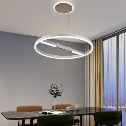 Dimmbare LED-Hängeleuchte LED/75W/230V 3000-6500K d 60 cm + Fernbedienung