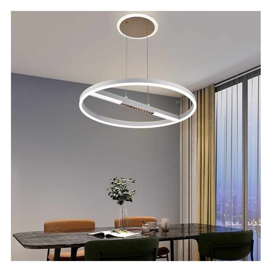 Dimmbare LED-Hängeleuchte LED/75W/230V 3000-6500K d 60 cm + Fernbedienung