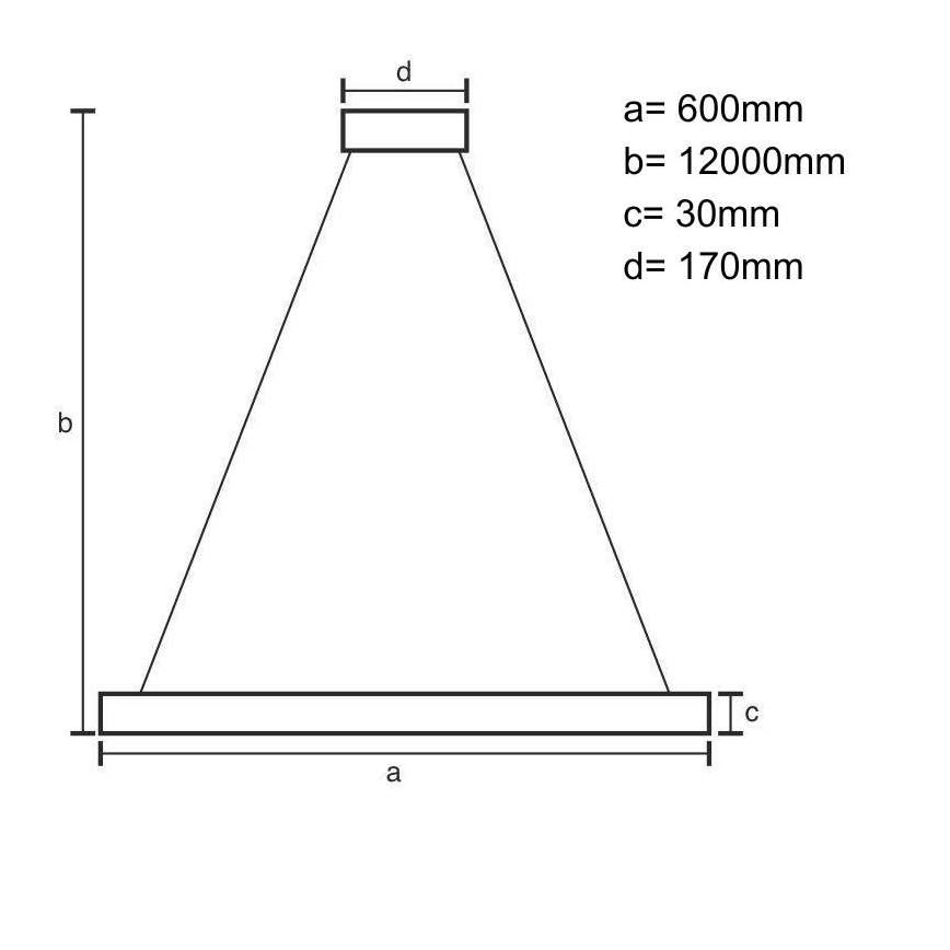 Dimmbare LED-Hängeleuchte LED/75W/230V 3000-6500K d 60 cm + Fernbedienung