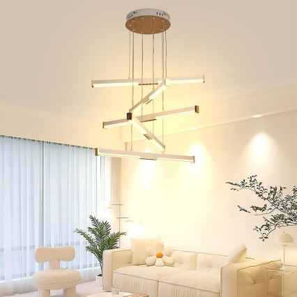 Dimmbare LED-Hängeleuchte LED/75W/230V 3000-6500K d 60 cm + Fernbedienung