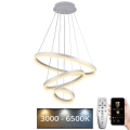 Dimmbare LED-Hängeleuchte LED/85W/230V 3000-6500K d 60 cm d 60 cm + Fernbedienung
