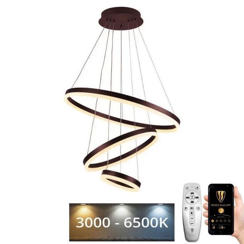 Dimmbare LED-Hängeleuchte LED/85W/230V 3000-6500K d 60 cm + Fernbedienung