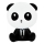Dimmbare LED-Kinderleuchte mit Touch-Funktion PANDA LED/2,5W/3,7V 1200 mAh