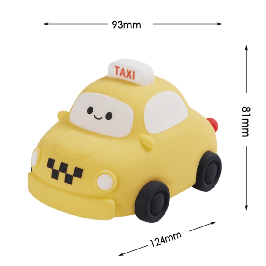 Dimmbare LED-Kinderleuchte mit Touch-Funktion TAXI LED/1W/5V USB 1200 mAh taxi gelb