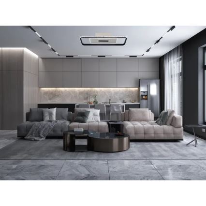 Dimmbare LED-Deckenleuchte LED/75W/230V 3000-6500K weiß/schwarz + Fernbedienung