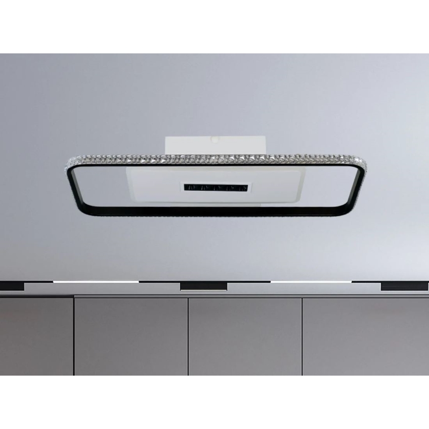 Dimmbare LED-Deckenleuchte LED/75W/230V 3000-6500K weiß/schwarz + Fernbedienung