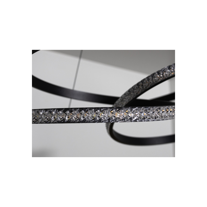 LED-dimmbare Hängeleuchte an Seil LED/90W/230V 3000–6500K Ø 47 cm + Fernbedienung