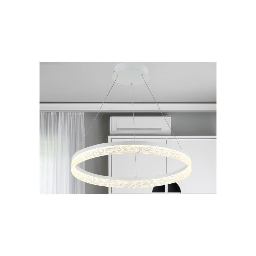 LED-dimmbare Pendelleuchte mit Seilabhängung ALIANZ LED/60W/230V 3000-6000K Ø 80 cm + Fernbedienung