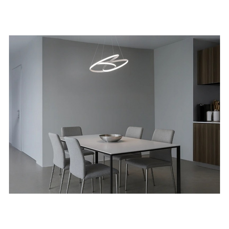 LED-dimmbare Pendelleuchte an Kabel LED/85W/230V 3000–6500K Ø 49 cm + Fernbedienung
