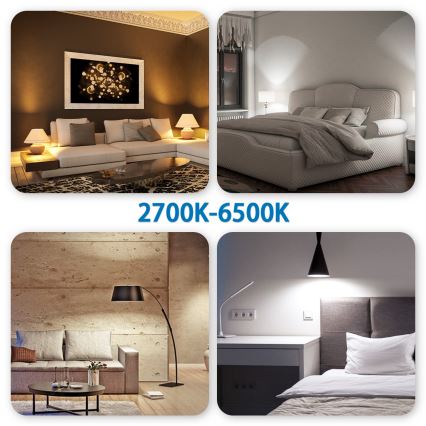 Dimmbare LED-RGBW-Lampe MESH Smart GU10/6,5W/230V 2700-6500K - Aigostar
