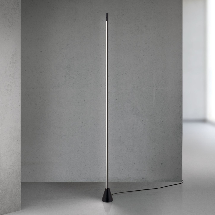 Dimmbare LED-Stehlampe mit Bewegungsmelder SOJIE LED/26W/230V schwarz