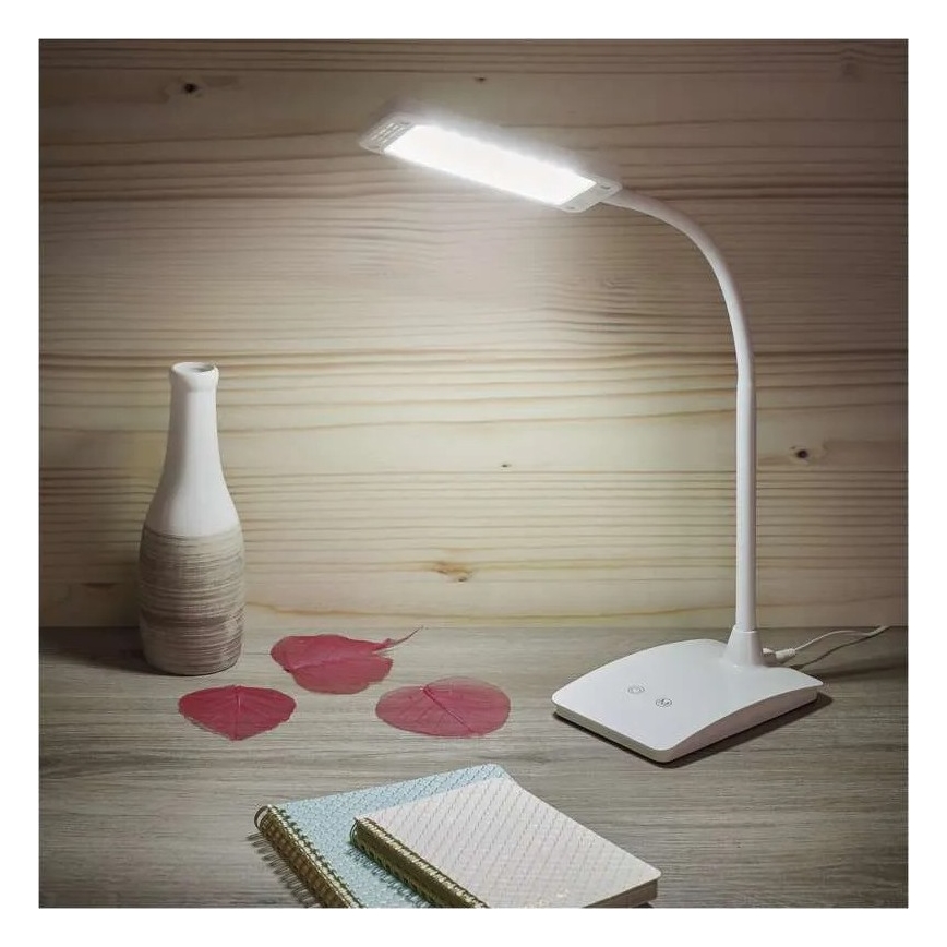 Dimmbare LED-Tischlampe EDDY LED/6W/230V 3000/4500/6800K weiß