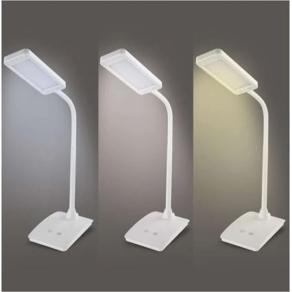 Dimmbare LED-Tischlampe EDDY LED/6W/230V 3000/4500/6800K weiß
