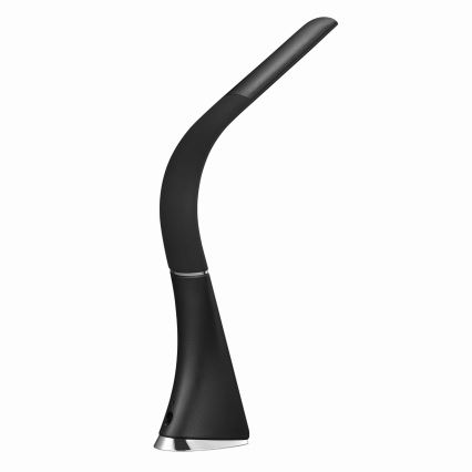 LED-dimmbare Touch-Tischlampe mit Display, LED/10W/5V, schwarz