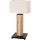 Dimmbare LED-Tischleuchte FLAME 1xE27/40W+ LED/4,6W/230V 56,5 cm Eiche