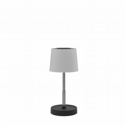 Dimmbare RGBW-LED-Außen-Tischleuchte, wiederaufladbar, 2W/5V, IP44, 1200 mAh, grau