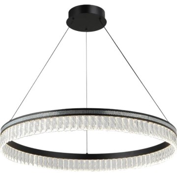 Dimmbarer Kristall-Pendelleuchter THALIA an Stahlseil LED/55W/230V 3000–6000 K Ø 80 cm + Fernbedienung