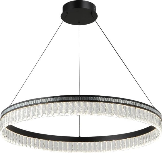 Dimmbarer Kristall-Pendelleuchter THALIA an Stahlseil LED/55W/230V 3000–6000 K Ø 80 cm + Fernbedienung