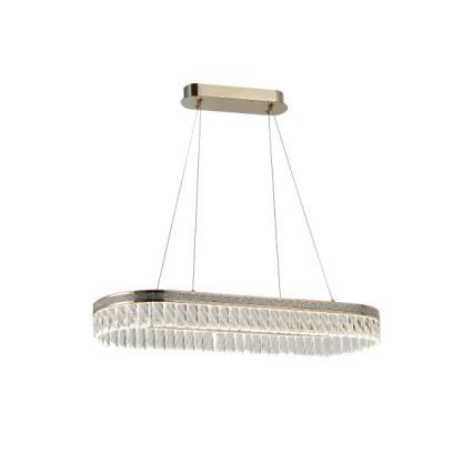 LED dimmbarer Kristall-Kronleuchter an Drahtseil THALIA LED/50W/230V 3000-6000K + Fernbedienung