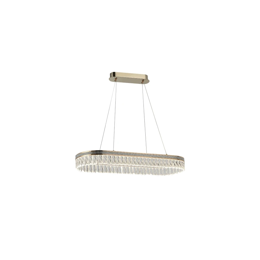 LED dimmbarer Kristall-Kronleuchter an Drahtseil THALIA LED/50W/230V 3000-6000K + Fernbedienung