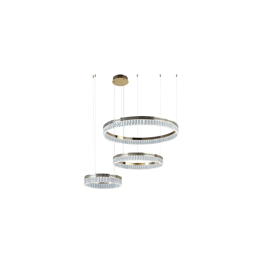 LED-dimmbarer Kristall-Pendelleuchter an Seil THALIA LED/120W/230V 3000-6000K + Fernbedienung