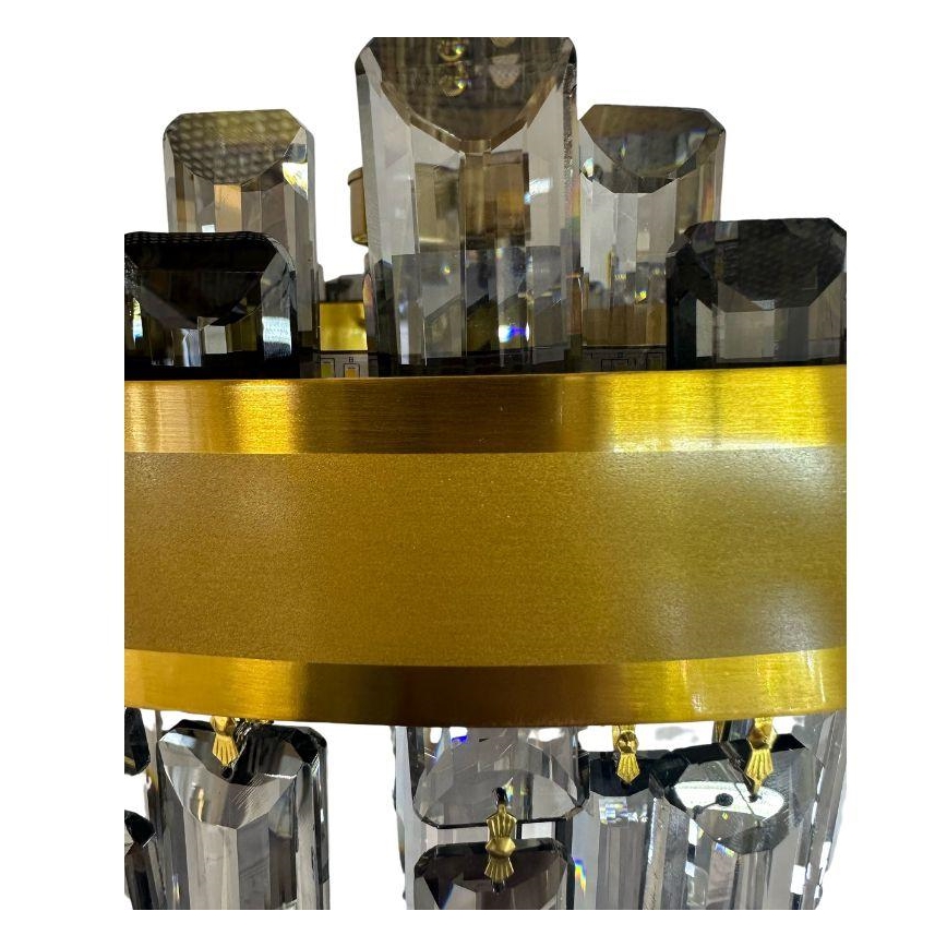 Dimmbarer LED-Kristall-Kronleuchter an Stange LED/80W/230V 3000-6500K + Fernbedienung