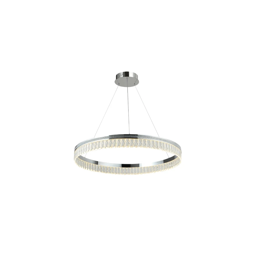 LED-dimmbarer Kristall-Kronleuchter an Stahlseil THALIA LED/55W/230V 3000-6000K Ø 80 cm + Fernbedienung