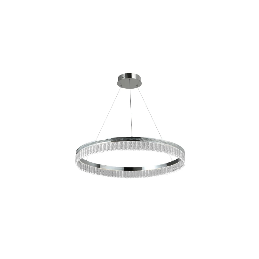 LED-dimmbarer Kristall-Kronleuchter an Stahlseil THALIA LED/55W/230V 3000-6000K Ø 80 cm + Fernbedienung
