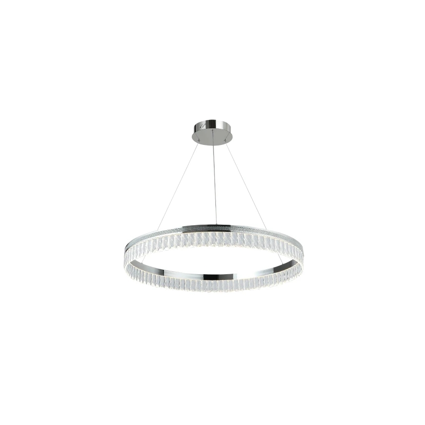 LED-dimmbarer Kristall-Kronleuchter an Stahlseil THALIA LED/55W/230V 3000-6000K Ø 80 cm + Fernbedienung
